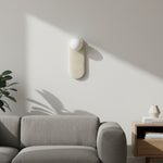 Cargar imagen en el visor de la Galería, Lámpara de Pared de Piedra Vinbrea con Textura Orgánica - Luz de Acento de Estilo Mediados de Siglo para Dormitorio y Pasillo