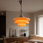 Bild in die Galerieansicht laden, Orange Layered Glass Pendant Light
