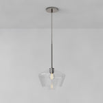 Load image into Gallery viewer, Merin Transparent Glass Sculpture Geometric Chandelier
