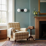 Load image into Gallery viewer, Lumio Globe Art Deco Vanity Light -  Opal Globe Bathroom Sconce
