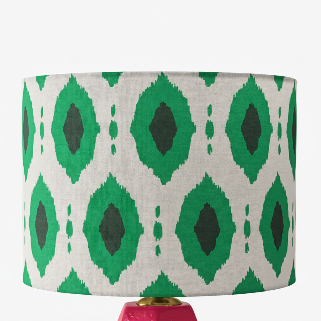 Lámpara de Mesa Escultural de Cerámica Arivane – Luz de Mesa con Pantalla Decorativa de Tela para Mesas Auxiliares
