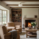 Load image into Gallery viewer, Geotower Glass Brass Ceiling Light - Opal Glass Schoolhouse Shade - Modern Elegance
