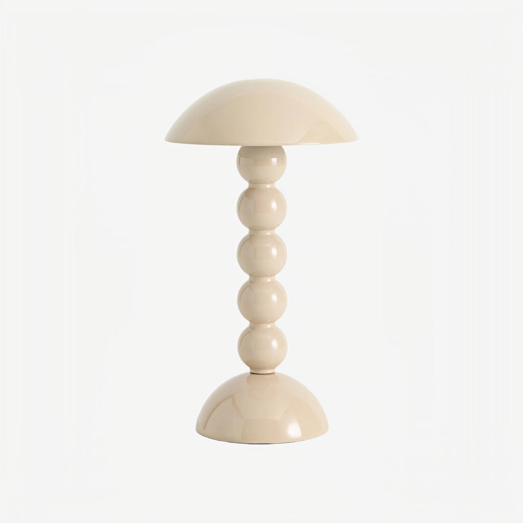 Lampe de table LED Modo – Base empilée en forme d'orbe Abat-jour en forme de champignon Parfaite pour le salon ou la chambre
