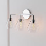 Load image into Gallery viewer, Merin Multi Head Dressing Table Wall Lamp - Metal And Glass Sculptural Lamp
