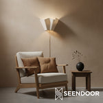 Load image into Gallery viewer, Oslan Plug-In Linen Shade Wall Light for Living Area &amp; Reading Nook
