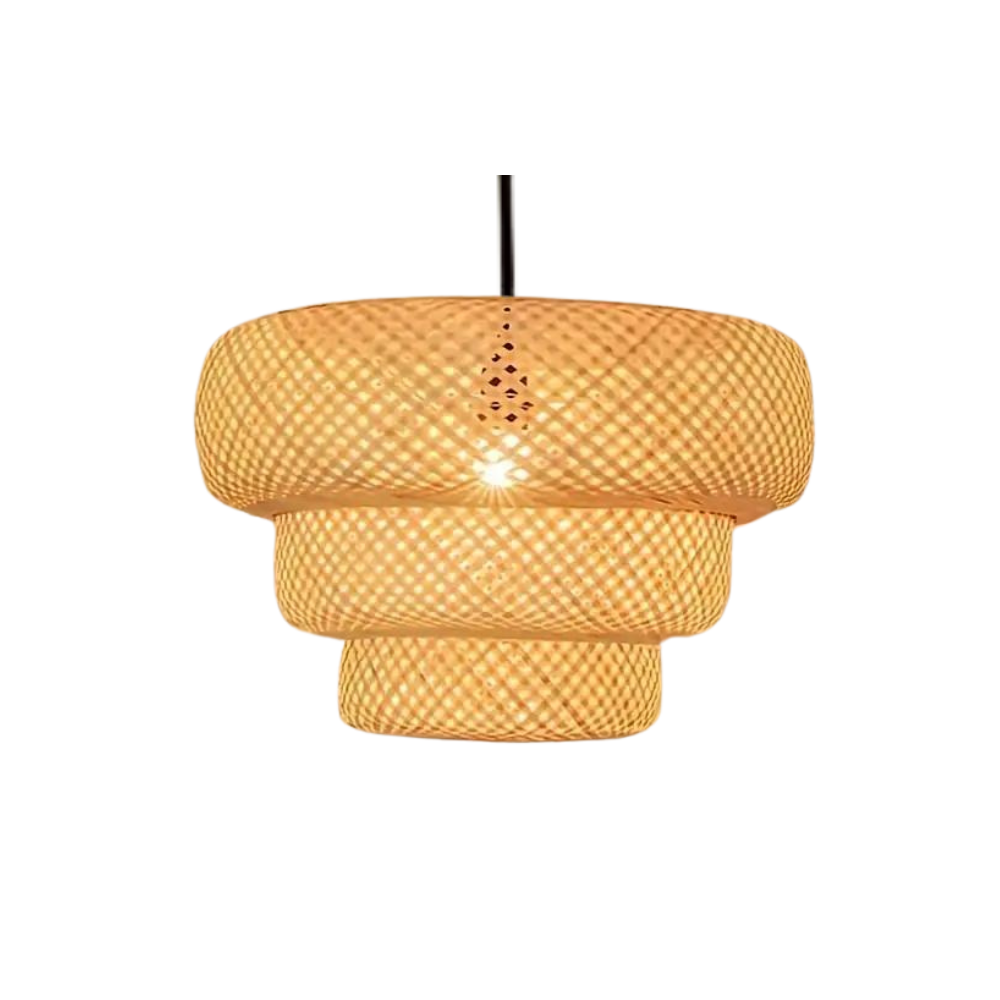 Boho Bambusowa Lampa Wisząca