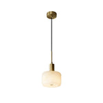 Load image into Gallery viewer, Velia Acorn Alabaster Minimalist Pendant Light