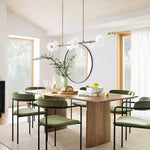 Load image into Gallery viewer, Elorina 6-Light Linear Chandelier - Modern Metal Light Fixture - Dining Room Lighting
