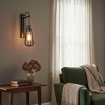 Afbeelding laden in galerijweergave, Readium Industrieel Metalen Wandlamp - Moderne Tuimelschakelaar voor Woonkamer en Studiekamer