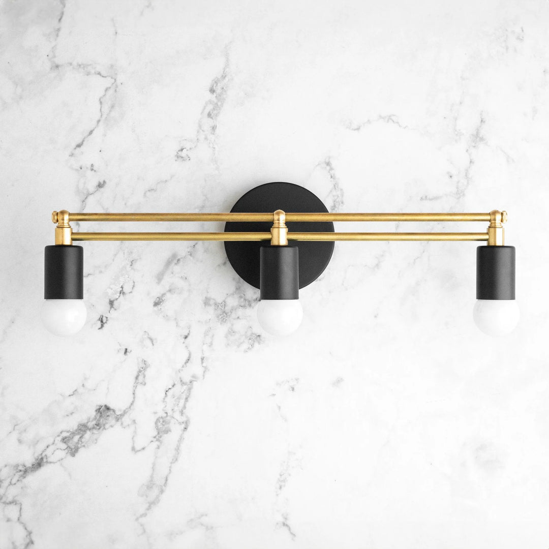 Mobilux Line Modern Vanity Light - Bathroom Wall Fixture in Art Deco Style