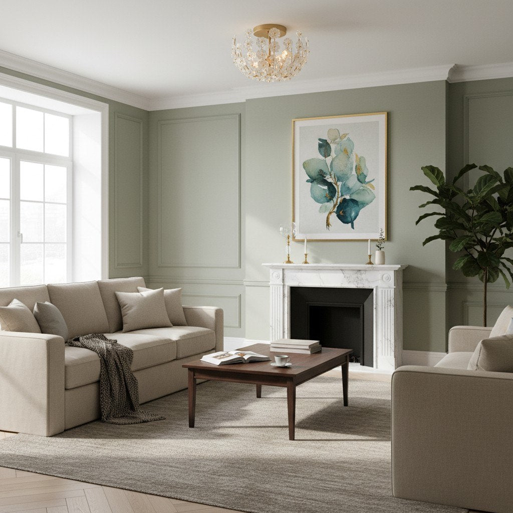 Lámpara de Techo Semi Empotrada de Metal Artístico Petala – Lámpara de Vidrio Decorativa para Interiores del Hogar