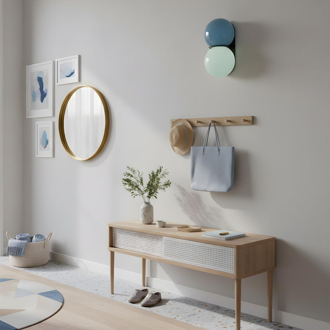 Twinwave Wandleuchte – Doppel-Glaskugel-Wandleuchte für Wohnzimmer und Schlafzimmer