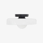 Carica l'immagine nella visualizzazione Galleria, Lampada da soffitto e da parete Glasenti Halo Disc Orb – Illuminazione scultorea moderna per spazi abitativi N33