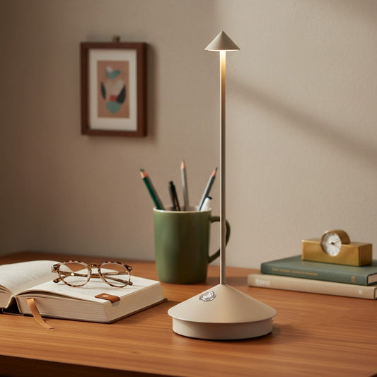 Glimma Cordless Rechargeable Table Lamp Modern Design LED Touch Lighting for Home Decor N39