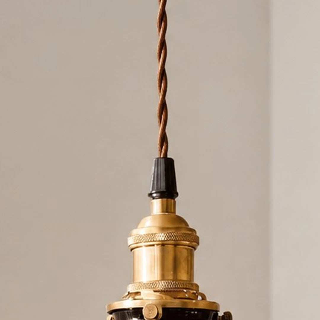 Pleated Ceramic Pendant Light detail image