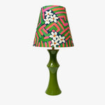 Cargar imagen en el visor de la Galería, Pink and green floral shade ceramic table lamp