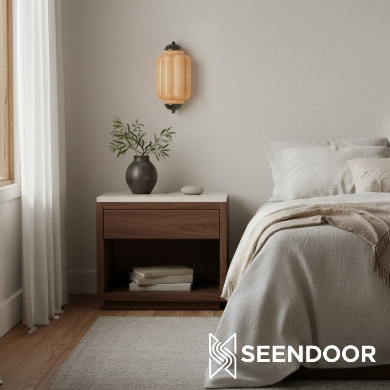 Eloise Brass Wall Sconce – Elegant Milk Glass Vintage Lighting