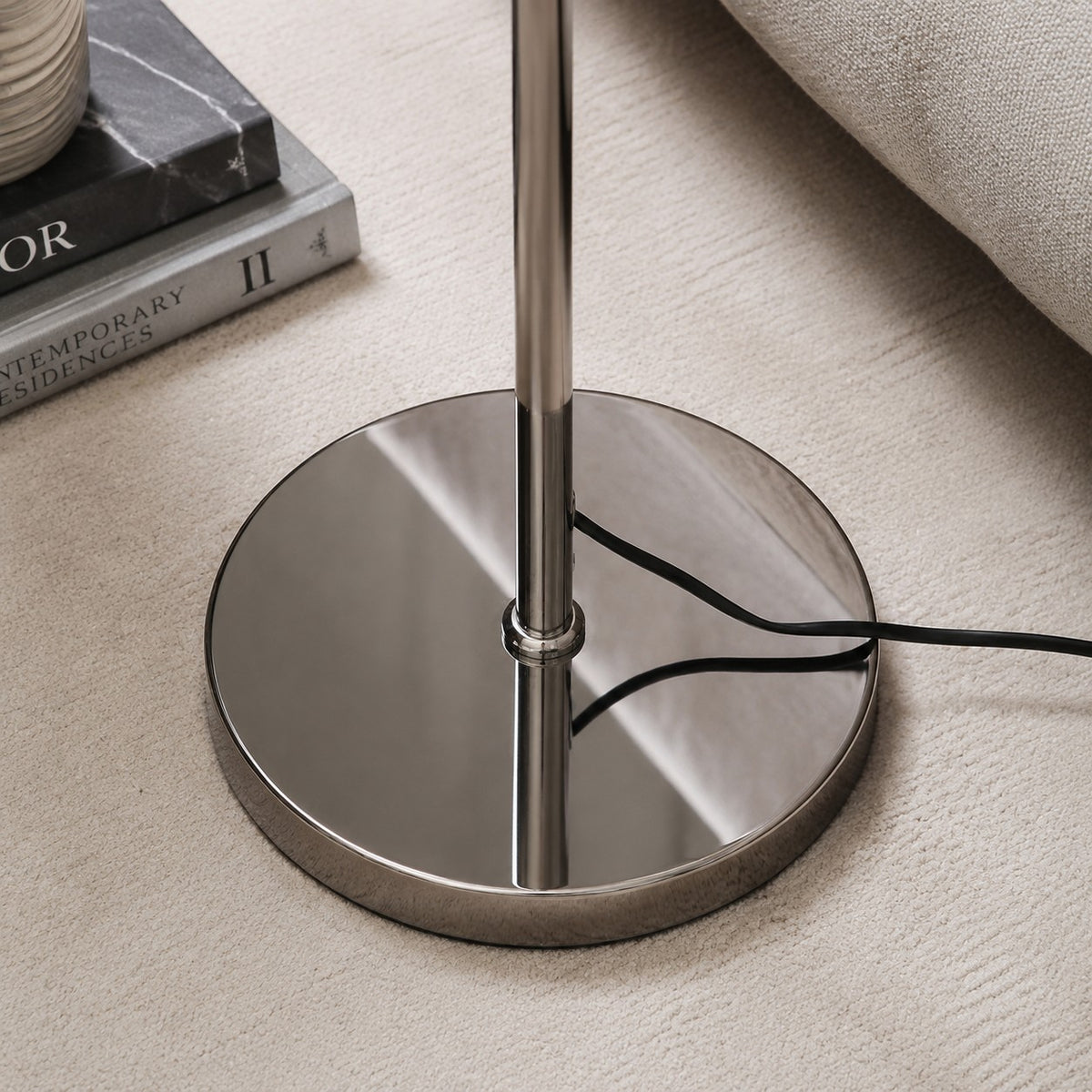 Floor lamp detail and room styling image