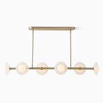 Load image into Gallery viewer, Elorina 6-Light Linear Chandelier - Modern Metal Light Fixture - Dining Room Lighting
