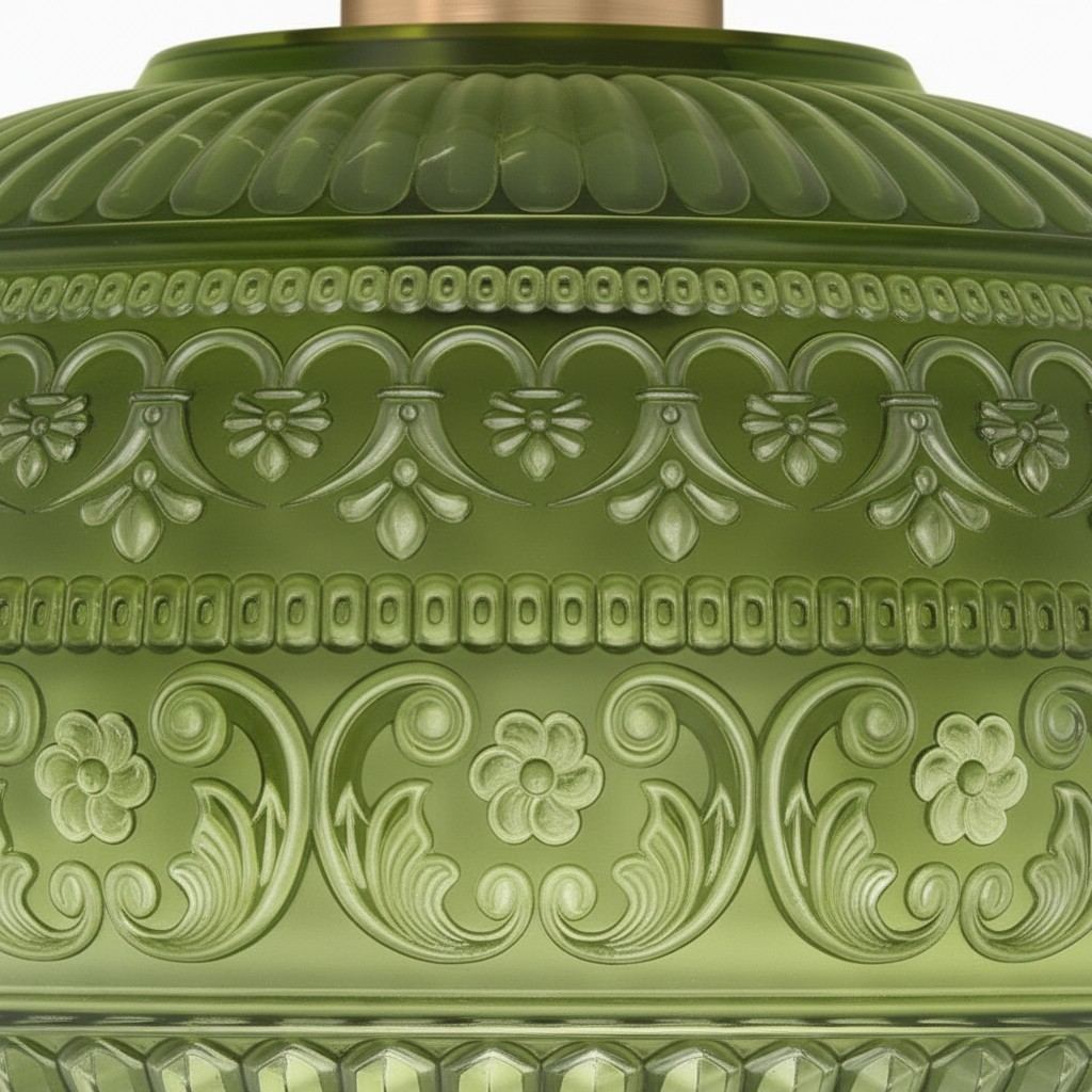 Ixionis Geëtst Gegraveerd Patroon Glas Opbouw Plafondlamp