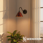 Afbeelding laden in galerijweergave, Penia Moderne Klassieke Industriële Afgeschuinde Wandlamp