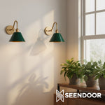 Afbeelding laden in galerijweergave, Penia Moderne Klassieke Industriële Afgeschuinde Wandlamp