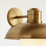 Afbeelding laden in galerijweergave, Harlan industriële melkglas wandlamp