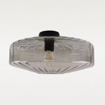 Afbeelding laden in galerijweergave, Cocytus Mid-Century Moderne Drum Watergolf Glas Plafondlamp
