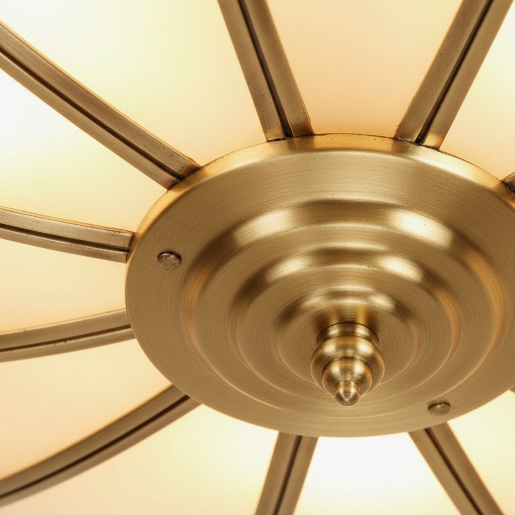 Cleo Vintage Bloemen Glazen Plafondlamp