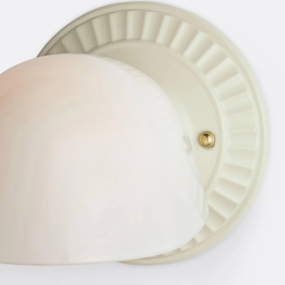 Thaise Mid-Century Moderne Art Deco glazen wandkandelaar