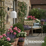 Load image into Gallery viewer, Hanton Cylindrical Drum Modern Outdoor Sconce for Porch &amp; Entryway
