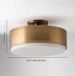 Load image into Gallery viewer, Bolvira Metal Flush Mount - Contemporary Ceiling Light with Subtle Glow
