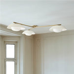 Load image into Gallery viewer, Elorina 3-Light Flush Mount Glass/Metal Ceiling Light - A Stylish Fixture for Modern Spaces
