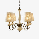 Carica l'immagine nella visualizzazione Galleria, Shellure Retro Shell Texture Chandelier - Sculptural Coastal Home Lighting Fixture