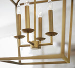 Load image into Gallery viewer, Rowan Bronze and Brass Lantern Pendant Light - Steel Hanging Ceiling Fixture
