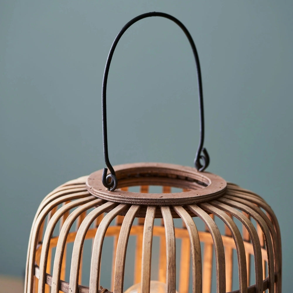 Yumeko Sfeertafel Lamp - Open Bamboekooi Ontwerp Stijlvol en Milieuvriendelijk voor Woon- en Slaapkamer