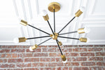 Load image into Gallery viewer, Mobilux Line Modern Chandelier - Mid Century Ceiling Light Fixture

