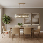 Bild in der Galerieansicht laden, RibGlow gerippte Glas-Hängeleuchte – Hängeleuchte im Antikstil für Esszimmer