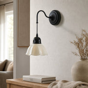 Cazelle Vintage Floral Wall Lamp – Artistic Flower Design Sconce for Bedroom and Hallway