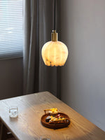 Bild in die Galerieansicht laden, Lilin Alabaster-Pendelleuchte