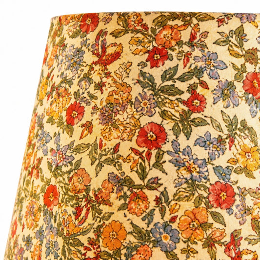 Floral fabric shade texture detail
