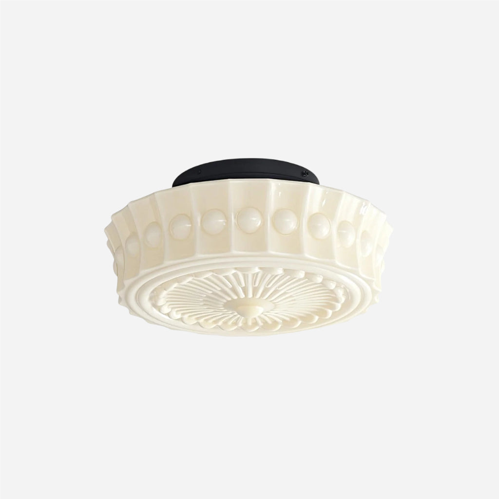 Rigidus Curved Ceiling Light - Minimalist Glass for Living Rooms and Hallways