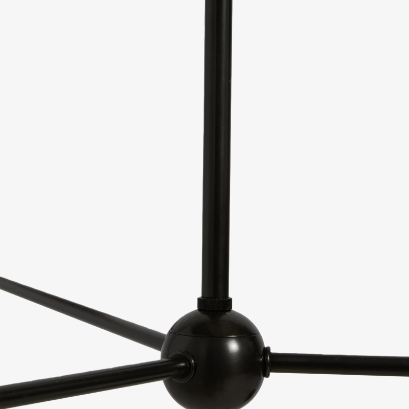 Ruffmeto Żyrandol z Metalową Ramą i Falowanym Abażurem do Jadalni, Przedpokoju i Salonu