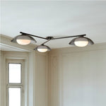 Load image into Gallery viewer, Elorina 3-Light Flush Mount Glass/Metal Ceiling Light - A Stylish Fixture for Modern Spaces
