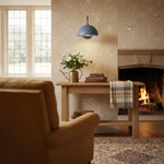 Load image into Gallery viewer, Curva Metal  Industrial Wall Sconce - Curved Brass Arm - Hammered Dome Light Fixture
