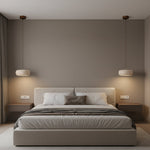 Load image into Gallery viewer, Travertine Drum Pendant Lamp