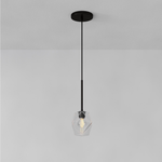 Load image into Gallery viewer, Talvior Faceted Pendant Light – Adjustable Glass Light Fixture
