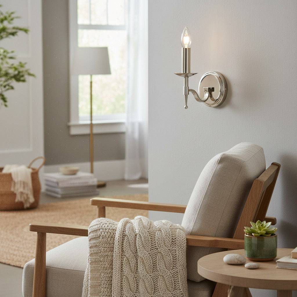 Tela Classic Wandlamp Metalen Wandlamp - Elegante Wandlamp Ideaal voor Hal of Woonkamer