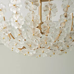 Cargar imagen en el visor de la galería, Lámpara de Techo Semi Empotrada de Metal Artístico Petala – Lámpara de Vidrio Decorativa para Interiores del Hogar