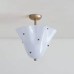 Load image into Gallery viewer, Bellina Decorative Glass Ceiling Light - Modern Sculptural Flush Mount
